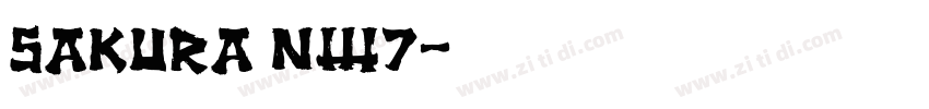 Sakura NW7字体转换